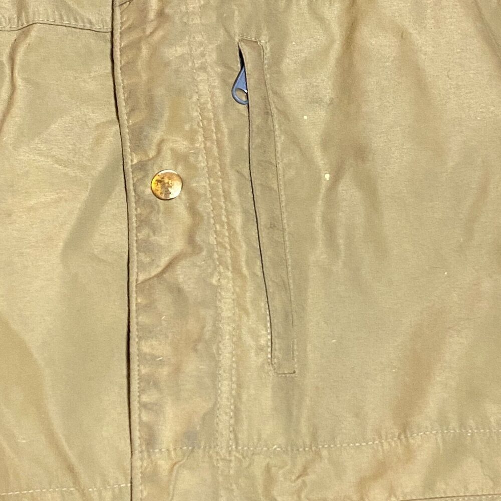 Vintage Holubar Gore tex hooded rain jacket cargo pockets work stains Large - Picture 9 of 12